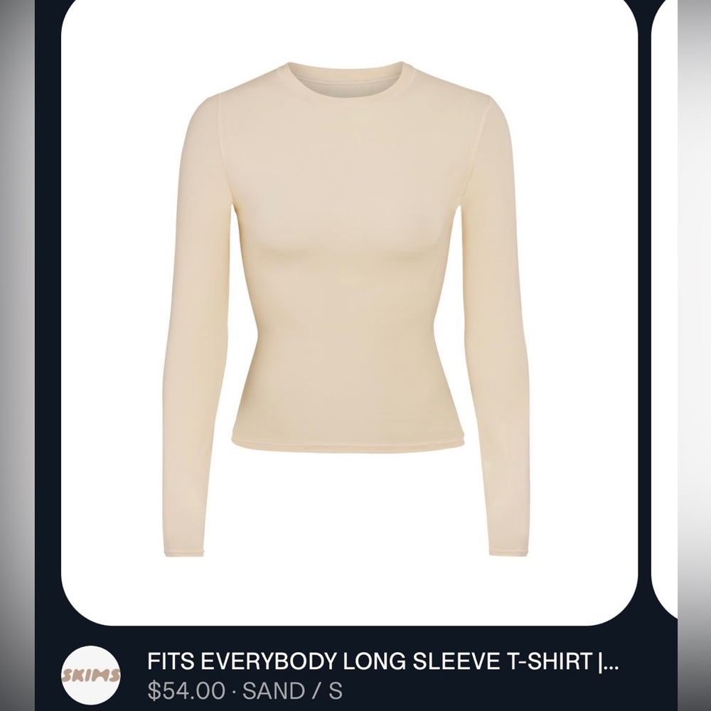 SKIMS fits everybody long sleeve - Sand